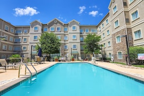Soak up the sun by the pool
