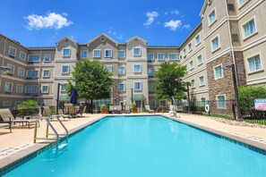 Soak up the sun by the pool