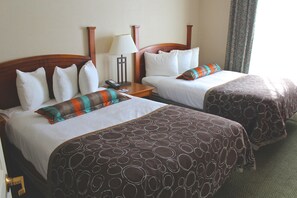 Fall asleep in the comfy double beds.