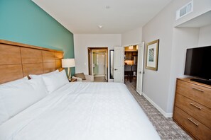 Drift to sleep in a comfortable bed after a wonderful day outside.