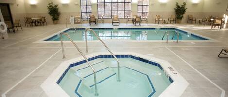 Spend time with family and friends in the indoor pool.