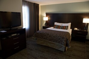 Drift to sleep in a comfortable bed after a wonderful day outside.