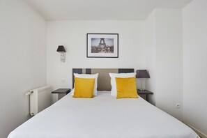 Drift to sleep in a comfortable bed after a wonderful day outside.