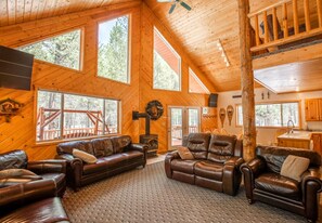 Plenty of comfortable seating for everyone to relax together
