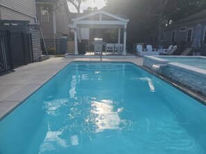 pool and spillover spa