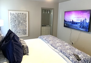 Master bedroom with full double sink master bath and adjoining walk in closet