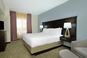 Drift to sleep in a comfortable bed after a wonderful day outside.