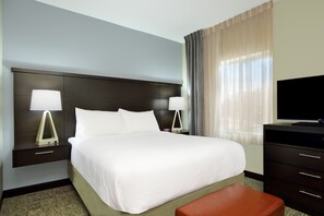 Drift to sleep in a comfortable bed after a wonderful day outside.