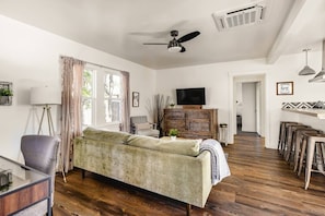 Living room with Murphy bed