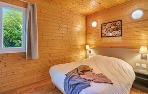 Drift to sleep in a comfortable bed after a wonderful day outside.