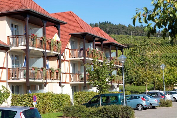 Surrounded by vineyards, wine enthusiasts can explore local wine!