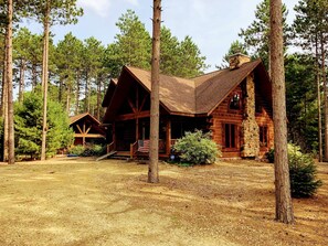 Front view of cabin from street 