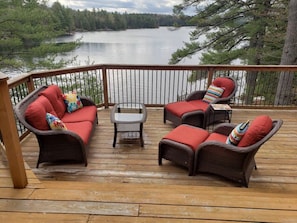 View of the lake from the top deck