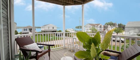 Outdoor deck #1 adjacent to the living room