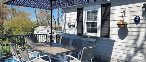 Front porch with afternoon sun