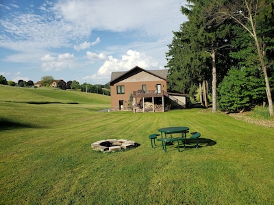 Beautiful lake view property nestled in the pines 79 miles north of Pittsburgh.