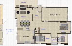 Floor plan of your home away from home