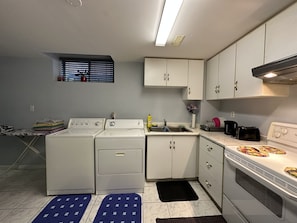 Kitchen with laundry