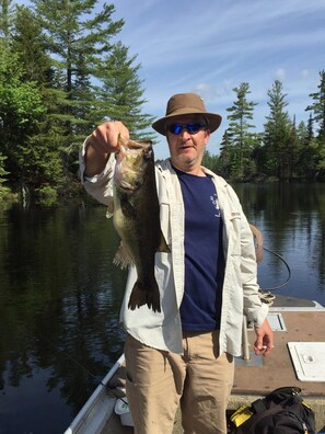 A great day fishing on Rainbow Lake.