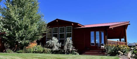 View from the front yard of the house