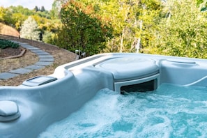 Lounge in the hot tub and take in the amazing views!