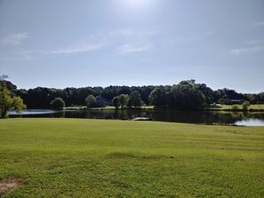 View from the back porch to the lake