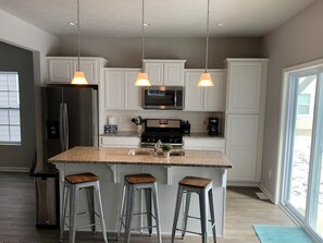 Fully stocked kitchen