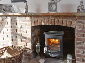 Warming wood burner | Wilma Cottage, Geldeston, near Beccles