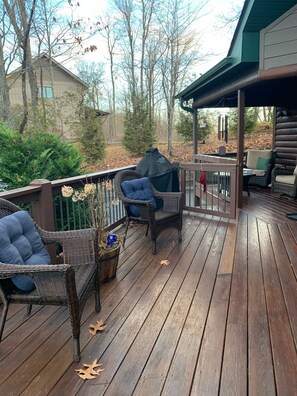 Porch with gate. 