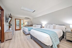 Loft Bedroom with a King and queen bed. 