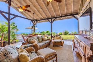 Oceanview from the outdoor livingroom