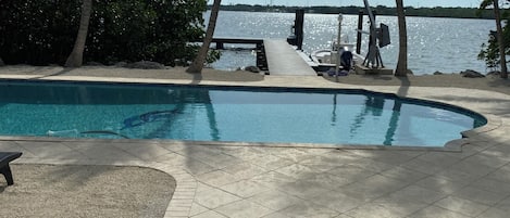 Pool & Dock View