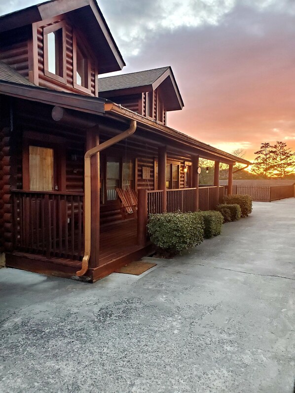 Our Cabin at Sunset