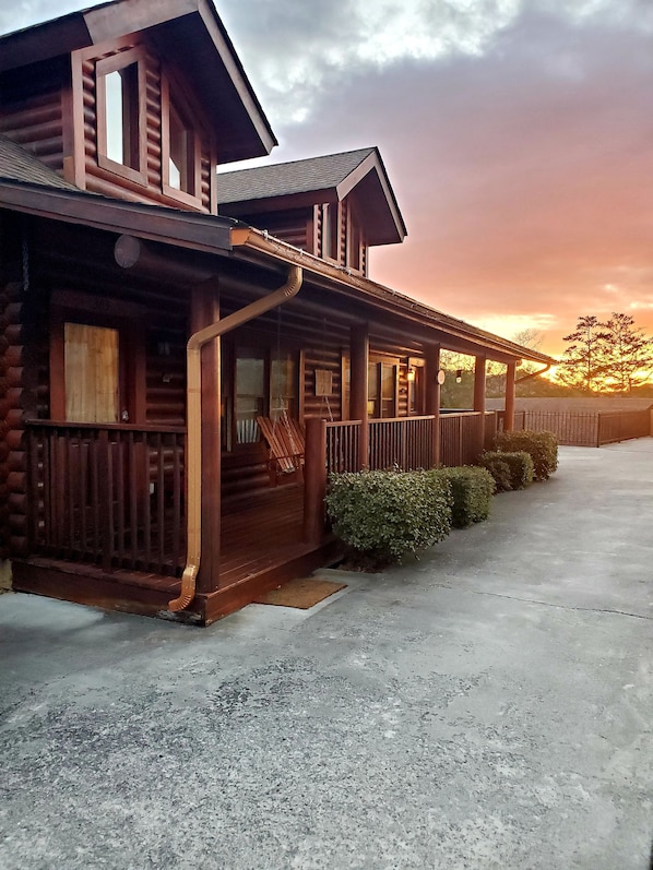 Our Cabin at Sunset