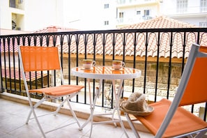 Private balcony of the house - City view