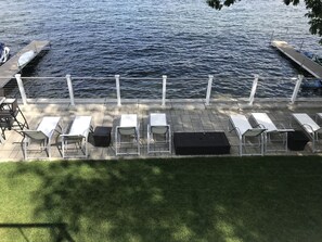 water deck of the property