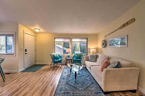 Living Room | Queen Sleeper Sofa | Free WiFi | Portable A/C Units
