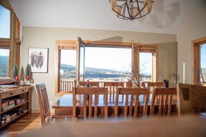 Enjoy family meals at our beautiful kitchen table located upstairs