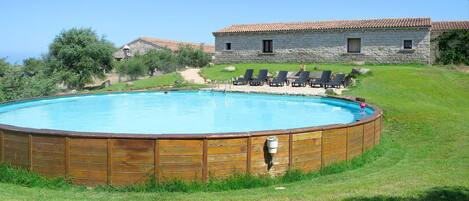 Water, Plant, Sky, Swimming Pool, Building, Rectangle, Nature, Azure, Tree, Shade