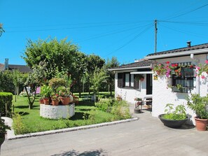 Pflanze, Himmel, Blume, Gebäude, Blumentopf, Strassenbelag, Zimmerpflanze, Grundstueck, Fenster, Haus