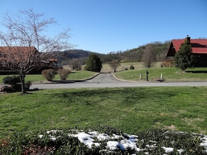 Mountain views from front porch