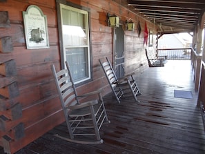Relax on the front porch with your coffee while taking in the mountain views