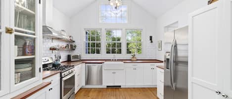 bright sunny and renovated kitchen