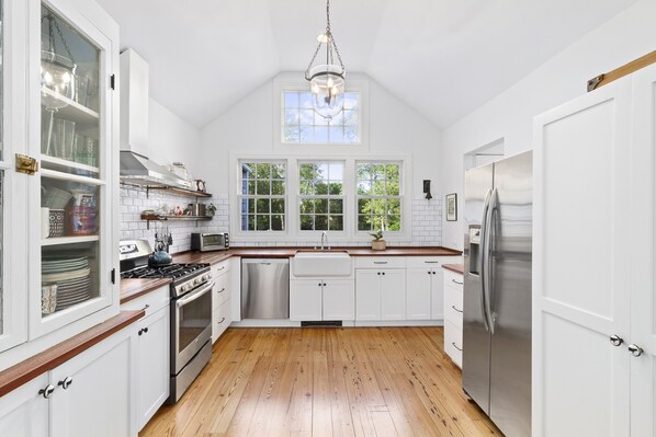 bright sunny and renovated kitchen