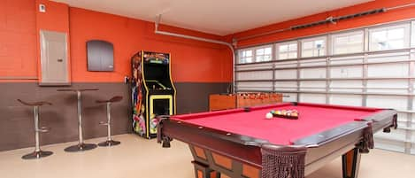 Game Room
Pool Table
Foosball
Video Arcade