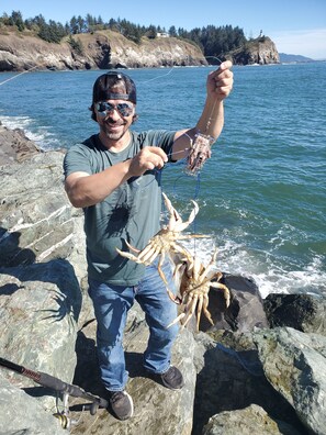 Crabbing North Jetty