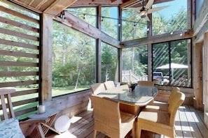 Sit down for a coffee and savour the breath of fresh air.