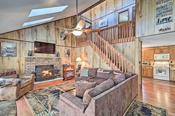 Pocono Lake Vacation Rental | 3BR | 2BA | Stairs Required | 1,720 Sq Ft