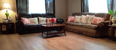 A huge living room.