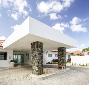 spa entrance, located a few steps from the villa